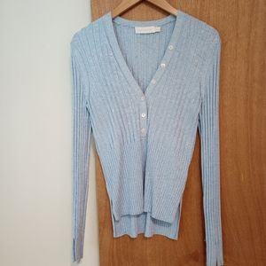 Jonathan Simkhai Medium Light Blue Knit Top